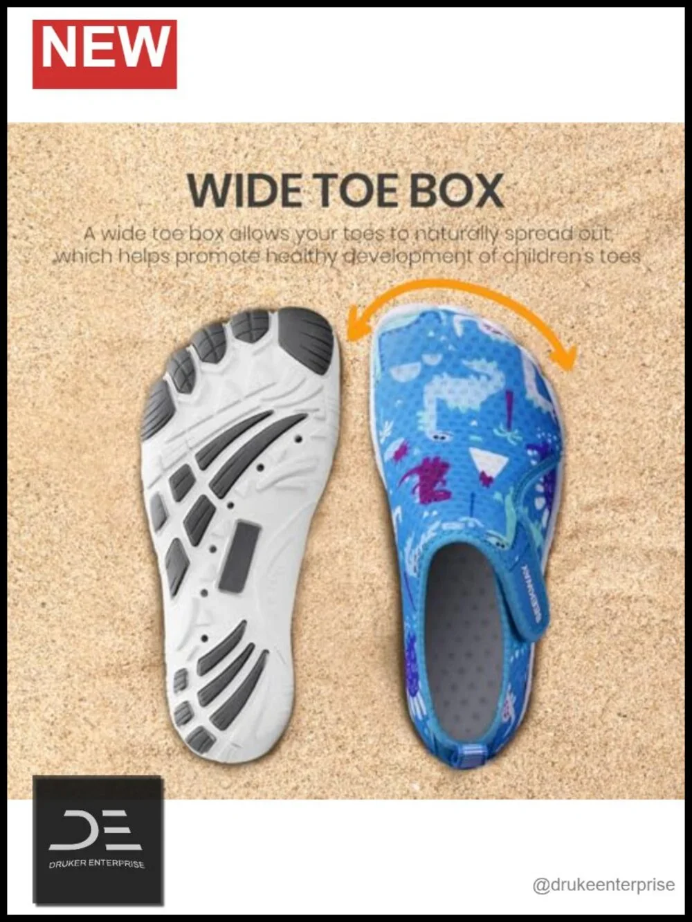 Barefoot Water Shoes for Kids - Wide Toe Box Quick-Dry for Swim Beach